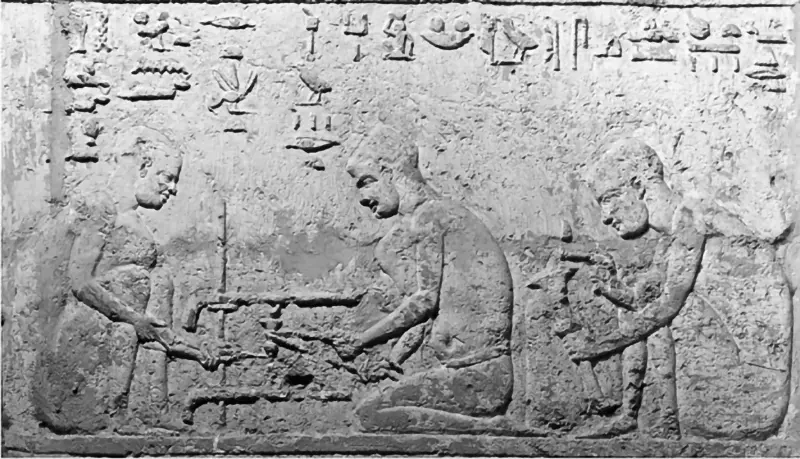 سنگ نوشته دستگاه خراطی باستانی